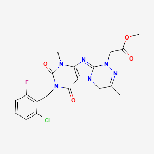 molecular formula C19H18ClFN6O4 B2476635 C19H18ClFN6O4 CAS No. 921167-42-2