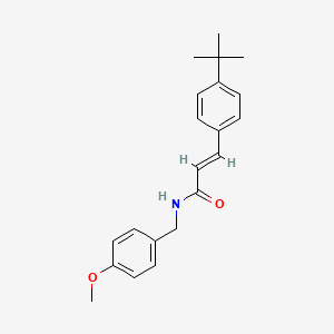 molecular formula C21H25NO2 B2476646 3-[4-(tert-butyl)phenyl]-N-(4-methoxybenzyl)acrylamide CAS No. 446042-25-7