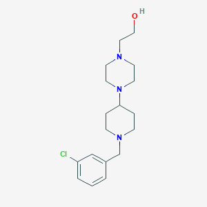 molecular formula C18H28ClN3O B247665 2-{4-[1-(3-Chlorobenzyl)piperidin-4-yl]piperazin-1-yl}ethanol 