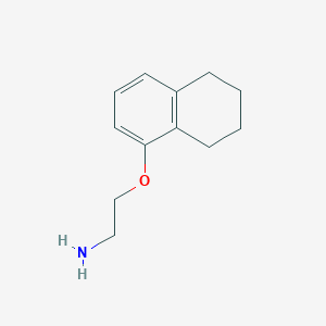 molecular formula C12H18ClNO B2476654 2-(5,6,7,8-四氢-1-萘甲氧基)-1-乙胺 CAS No. 883538-87-2