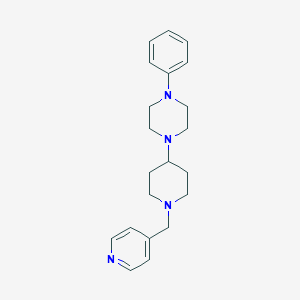molecular formula C21H28N4 B247667 1-Phenyl-4-[1-(4-pyridinylmethyl)-4-piperidinyl]piperazine 