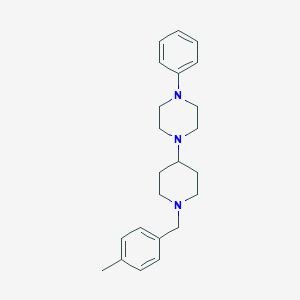 molecular formula C23H31N3 B247669 1-[1-(4-Methylbenzyl)piperidin-4-yl]-4-phenylpiperazine 