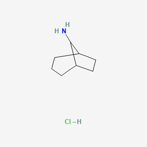 molecular formula C8H16ClN B2476691 Bicyclo[3.2.1]octan-8-amine hydrochloride CAS No. 23263-50-5