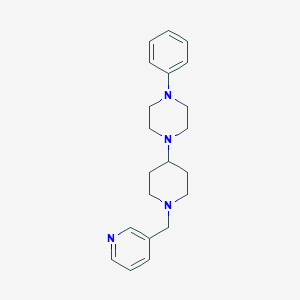 molecular formula C21H28N4 B247670 1-Phenyl-4-[1-(pyridin-3-ylmethyl)piperidin-4-yl]piperazine 
