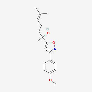 2-[3-(4-Methoxyphenyl)isoxazol-5-yl]-6-methylhept-5-en-2-ol