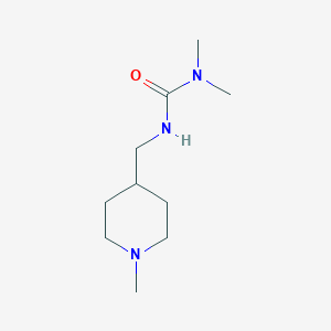 molecular formula C10H21N3O B2476727 1,1-二甲基-3-[(1-甲基哌啶-4-基)甲基]脲 CAS No. 103985-92-8