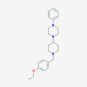 molecular formula C24H33N3O B247674 1-[1-(4-Ethoxybenzyl)-4-piperidinyl]-4-phenylpiperazine 