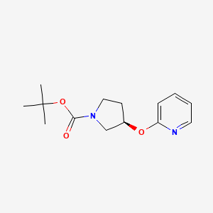 molecular formula C14H20N2O3 B2476744 (R)-叔丁基 3-(吡啶-2-氧基)吡咯烷-1-羧酸酯 CAS No. 1417789-79-7