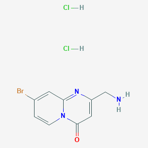 2-(Aminomethyl)-8-bromopyrido[1,2-a]pyrimidin-4-one;dihydrochloride