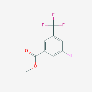molecular formula C9H6F3IO2 B2476757 Methyl 3-iodo-5-(trifluoromethyl)benzoate CAS No. 161622-17-9