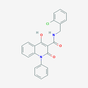 N-(2-chlorobenzyl)-4-hydroxy-2-oxo-1-phenyl-1,2-dihydroquinoline-3-carboxamide