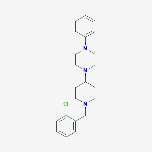 molecular formula C22H28ClN3 B247677 1-[1-(2-Chlorobenzyl)-4-piperidinyl]-4-phenylpiperazine 