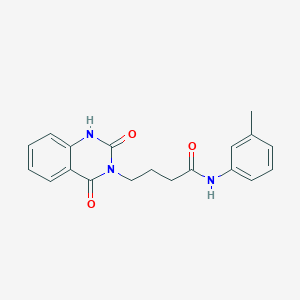 molecular formula C19H19N3O3 B2476773 4-(2,4-dioxo-1H-quinazolin-3-yl)-N-(3-methylphenyl)butanamide CAS No. 896375-95-4