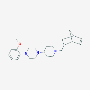 1-[1-(Bicyclo[2.2.1]hept-5-en-2-ylmethyl)-4-piperidinyl]-4-(2-methoxyphenyl)piperazine