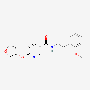 molecular formula C19H22N2O4 B2476851 N-(2-甲氧基苯乙基)-6-((四氢呋喃-3-基)氧基)烟酰胺 CAS No. 2034358-99-9