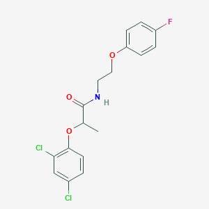 molecular formula C17H16Cl2FNO3 B2476853 2-(2,4-二氯苯氧基)-N-[2-(4-氟苯氧基)乙基]丙酰胺 CAS No. 1105227-59-5