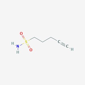 molecular formula C5H9NO2S B2476867 Pent-4-yne-1-sulfonamide CAS No. 1565108-36-2