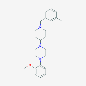 molecular formula C24H33N3O B247690 1-(2-Methoxyphenyl)-4-[1-(3-methylbenzyl)piperidin-4-yl]piperazine 