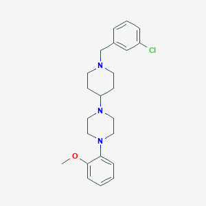 molecular formula C23H30ClN3O B247692 1-[1-(3-Chlorobenzyl)-4-piperidinyl]-4-(2-methoxyphenyl)piperazine 