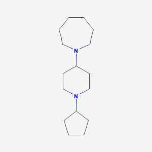molecular formula C16H30N2 B247696 1-(1-Cyclopentylpiperidin-4-yl)azepane 