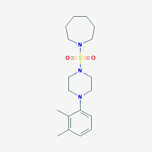 molecular formula C18H29N3O2S B2476961 1-[4-(2,3-Dimethylphenyl)piperazin-1-yl]sulfonylazepane CAS No. 876723-17-0
