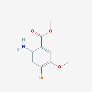 molecular formula C9H10BrNO3 B2476963 Methyl 2-amino-4-bromo-5-methoxybenzoate CAS No. 1256955-36-8