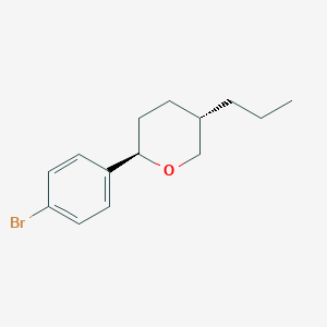 molecular formula C14H19BrO B2476965 反式-2-(4-溴苯基)-5-丙基四氢-2H-吡喃 CAS No. 700863-30-5