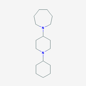 molecular formula C17H32N2 B247697 1-(1-Cyclohexylpiperidin-4-yl)azepane 