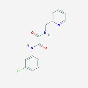 N-(3-chloro-4-methylphenyl)-N'-[(pyridin-2-yl)methyl]ethanediamide