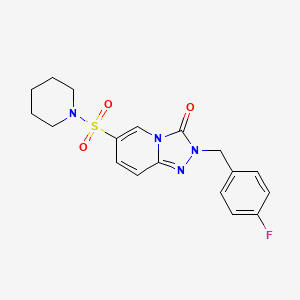 B2476982 2-(4-fluorobenzyl)-6-(piperidin-1-ylsulfonyl)[1,2,4]triazolo[4,3-a]pyridin-3(2H)-one CAS No. 1251559-32-6