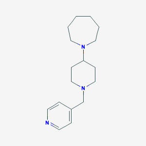 molecular formula C17H27N3 B247699 1-[1-(Pyridin-4-ylmethyl)piperidin-4-yl]azepane 