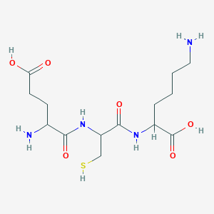 molecular formula C14H26N4O6S B024770 谷氨酰半胱氨酰赖氨酸 CAS No. 128960-73-6