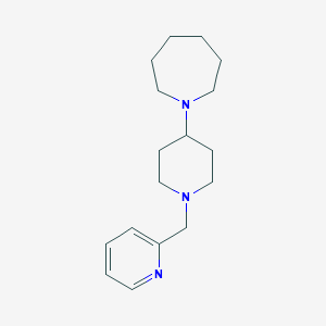 molecular formula C17H27N3 B247700 1-[1-(Pyridin-2-ylmethyl)piperidin-4-yl]azepane 