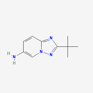 molecular formula C10H14N4 B2477012 2-叔丁基-[1,2,4]三唑并[1,5-A]吡啶-6-胺 CAS No. 1512448-95-1