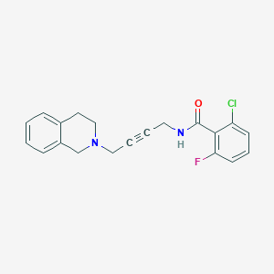 2-chloro-6-fluoro-N-[4-(1,2,3,4-tetrahydroisoquinolin-2-yl)but-2-yn-1-yl]benzamide