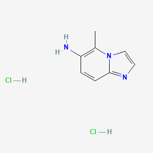 molecular formula C8H11Cl2N3 B2477028 5-Methylimidazo[1,2-a]pyridin-6-amine dihydrochloride CAS No. 1706432-03-2