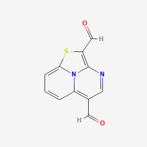 molecular formula C11H6N2O2S B2477031 1-硫杂-2a1,3-二氮杂菲-2,5-二甲醛 CAS No. 149139-98-0