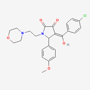 4-(4-chlorobenzoyl)-3-hydroxy-5-(4-methoxyphenyl)-1-(2-morpholinoethyl)-1H-pyrrol-2(5H)-one
