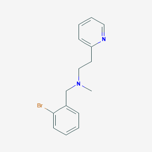molecular formula C15H17BrN2 B247705 N-(2-bromobenzyl)-N-methyl-2-(2-pyridinyl)ethanamine 