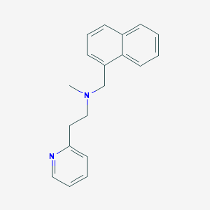 N-methyl-N-(1-naphthylmethyl)-2-(2-pyridinyl)ethanamine