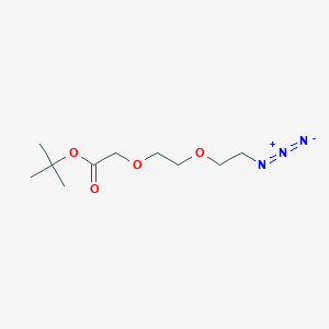 molecular formula C10H19N3O4 B2477080 Azido-PEG2-CH2CO2tBu CAS No. 251564-45-1; 882518-90-3