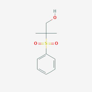 molecular formula C10H14O3S B2477086 2-(苯磺酰基)-2-甲基丙醇 CAS No. 1889950-14-4