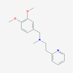 molecular formula C17H22N2O2 B247709 N-[(3,4-dimethoxyphenyl)methyl]-N-methyl-2-(2-pyridinyl)ethanamine 