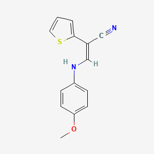 3-(4-Methoxyanilino)-2-(2-thienyl)acrylonitrile