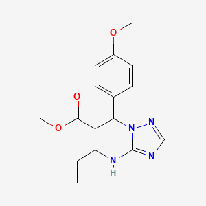 Methyl 5-ethyl-7-(4-methoxyphenyl)-4,7-dihydro-[1,2,4]triazolo[1,5-a]pyrimidine-6-carboxylate