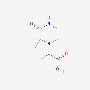 2-(2,2-Dimethyl-3-oxopiperazin-1-yl)propanoic acid