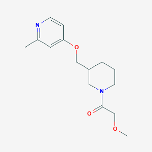 molecular formula C15H22N2O3 B2477119 2-Methoxy-1-[3-[(2-methylpyridin-4-yl)oxymethyl]piperidin-1-yl]ethanone CAS No. 2380063-50-1