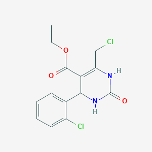 Ethyl 6-(chloromethyl)-4-(2-chlorophenyl)-2-oxo-1,2,3,4-tetrahydropyrimidine-5-carboxylate