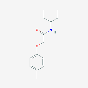 molecular formula C14H21NO2 B247715 2-(4-methylphenoxy)-N-(pentan-3-yl)acetamide 