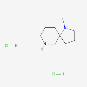 molecular formula C9H20Cl2N2 B2477157 1-Methyl-1,7-diazaspiro[4.5]decane dihydrochloride CAS No. 2138100-54-4